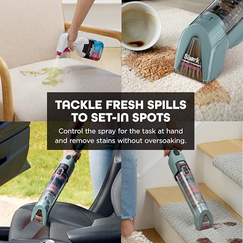 Image of Shark StainForce Cordless Spot Cleaner, Dual-Activated Easy Spray Formula, OXY-Powered Stain Cleaning, Indoor + Outdoor, Carpets, Upholstery, Car Seats & Stairs, Pet Urine & Odor Remover, HX101