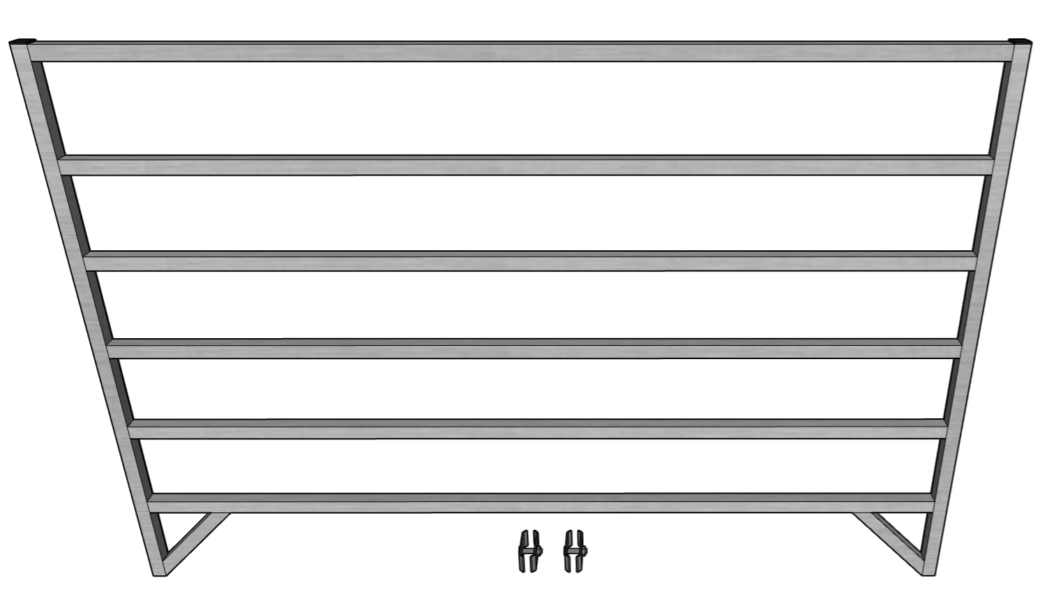 Aluminiowa 1,5 m x 1,5 m 6 szyn 101,6 cm wysoki zestaw dla owiec i kóz STALL Panel Pen Corral