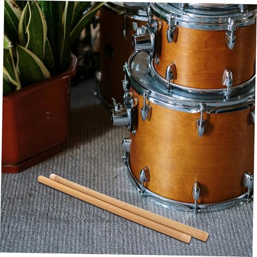 Baquetas UPKOCH, 1 par, con agarre antideslizante, para adultos, profesionales, para batería de marcha y redoblante, duraderas y versátiles, para entrenamiento musical miniatura 6