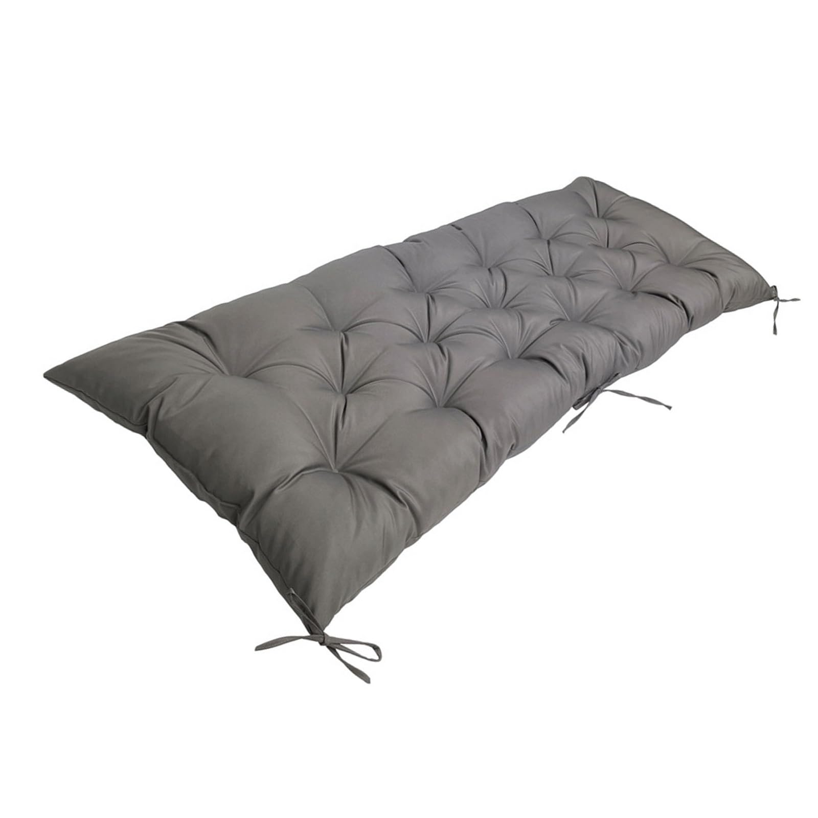 Coussin de banc de jardin gris foncé imperméable 100x50x8 cm