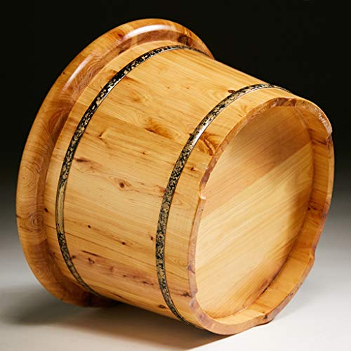 Baño de pies de madera cedro para pedicure sin tapa miniatura 2