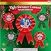 Forum Novelties Ugly Christmas Sweater Award Ribbons, Multicolor