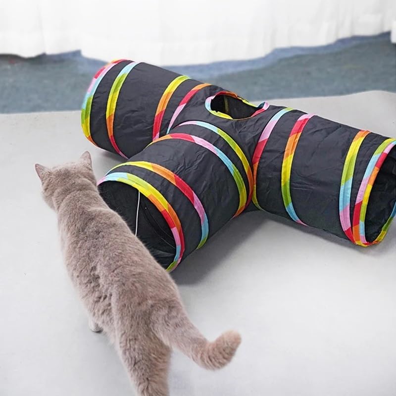 Túnel de juguete plegable for gatos Túnel de interior for gatos Túnel grande for gatos Casa de juego plegable for gatos Túnel de juego for perros Túnel grande for gatos al aire libre for gatos Conejos