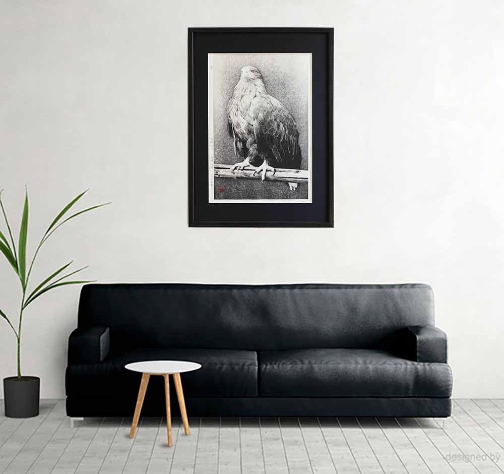 北村真、【ガートの念い（バナラシー）】、希少な額装用画集画 北村真、【ガートの念い（バナラシー）】、希少な額装用画集画 北村真