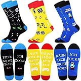 Jeasona 3 Paare Socken Gamer Herren 43-46 Gamer Geschenk Geburtstag Geschenke für Gamer Männer Jungs Geschenk für Gamer Teenager Freund Männer Zocker Geschenk Geschenke für Zocker Männer