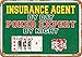 Produktbild Mefoll Blechschild 30,5 x 40,6 cm Versicherung Agent by Day, Poker Expert by Night
