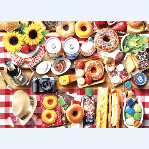 Blueforest Puzzles for Adults 1000 Pieces,Colorful Food & Treats Jigsaw Art