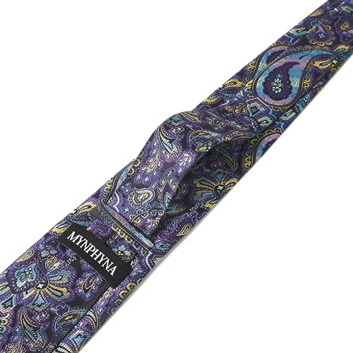 Image of Men's Tie Set with Pocket Square and Cufflinks | 100% microfiber; tie 59 x 3.15 in; square 10 x 10 in; gift box included