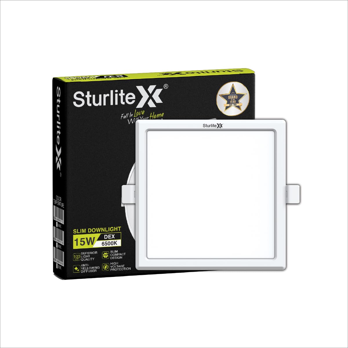 Sturlite Dex 15W Square LED Downlight| Cool White Color Temperature| 1500 Lumens with CRI Tech for Various Ceiling Types and Rooms - (Pack of 1)-image-17