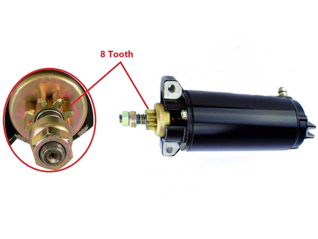 50-818445 50-898265009 818445 898265009 Starter Motor Compatible with Mercury Outboard 100HP 115HP 200HP 225HP 250HP 300HP