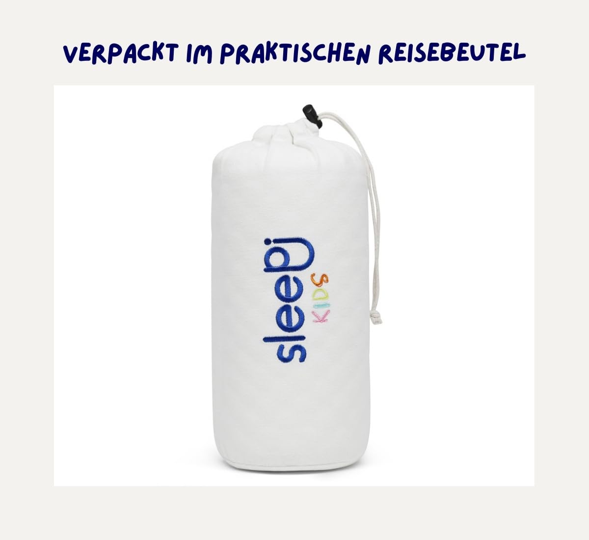 sleepi® Kids Comfort | Comfort Nackenstützkissen für Kinder ab 3 Jahre | 60 x 30 x 7cm | ergonomisches Kinderkissen | Orthopädisches Kissen | Kindernackenstützkissen