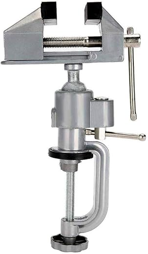 Annurssy Tavolo Morsa da banco Morsa da 360 gradi in lega di...