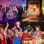 Glow Sticks Bulk Party Pack- Ultra Bright 50pk Glow in the Dark Party Favors, Valentines Decorations, Glow Sticks Party Supplies Glow Necklaces and Glow Bracelets with Connectors - Image 3