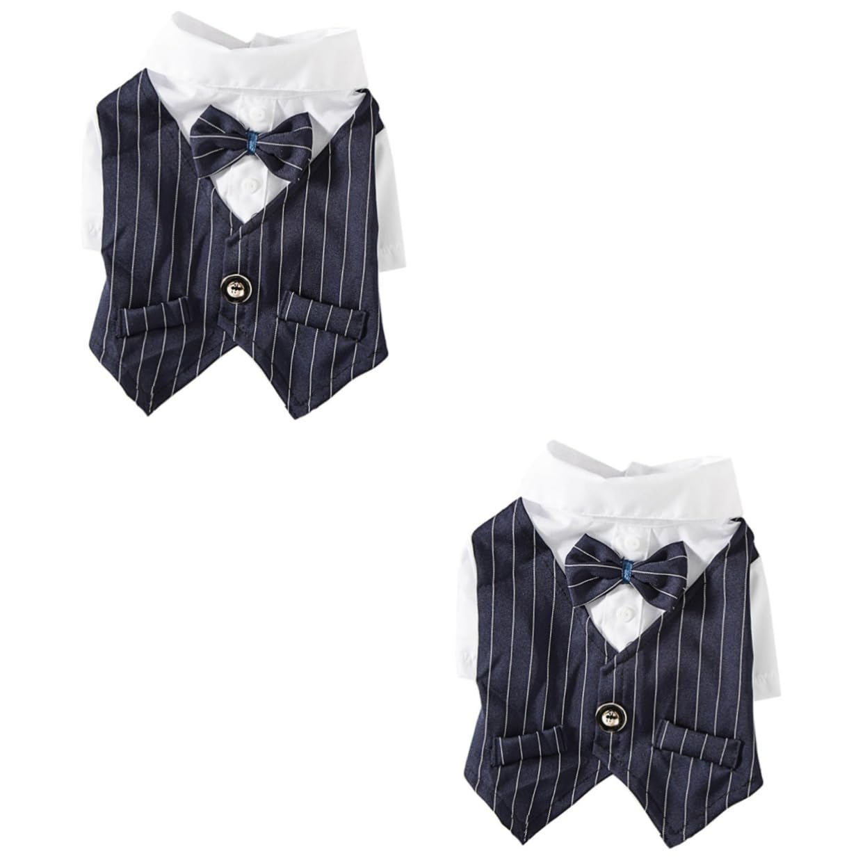 FOMIYES 2pcs Dress Shirts Business Dress Corgi Shirt Wedding Dog Clothes Business Suit Dog Clothes Puppy Costume Dress Clothes Pet Suit Costume Pet Suit Dress Apparel Dog's Clothes