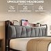 LIKIMIO Full Bed Frame, Storage Headboard with Charging Station, Solid and Stable, Noise Free, No Box Spring Needed, Easy Assembly