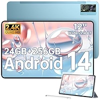 OUKITEL OT5S 12 Inch Tablet Android 14, 24GB RAM + 256GB ROM
