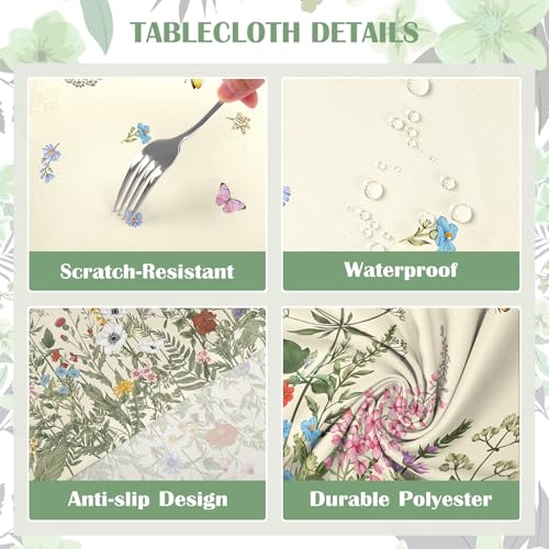 Nappe rectangulaire en polyester vert avec finitions soignées pour buffet chic - 6