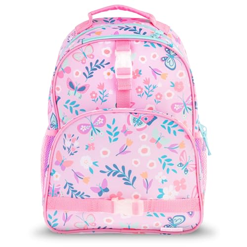 Stephen Joseph Mochila infantil unissex com estampa total, borboleta lilás, tamanho único