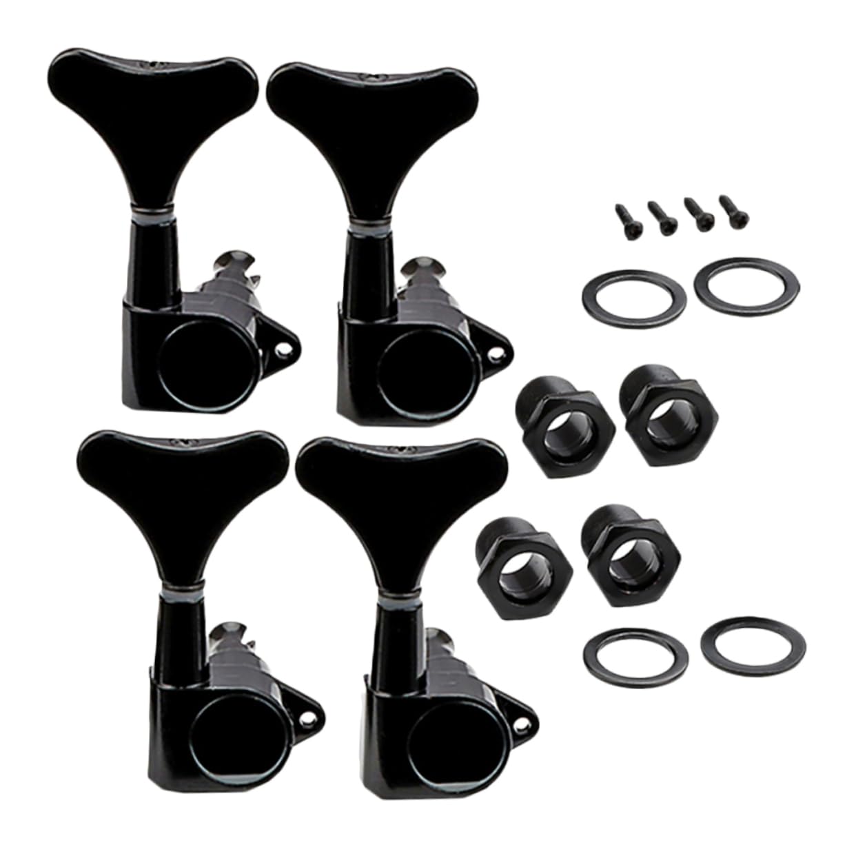 ifundom 4 Pack Acoustic Bass Tuning Pegs Black Bass String Key Pegs Excellent Craftsmanship Durability