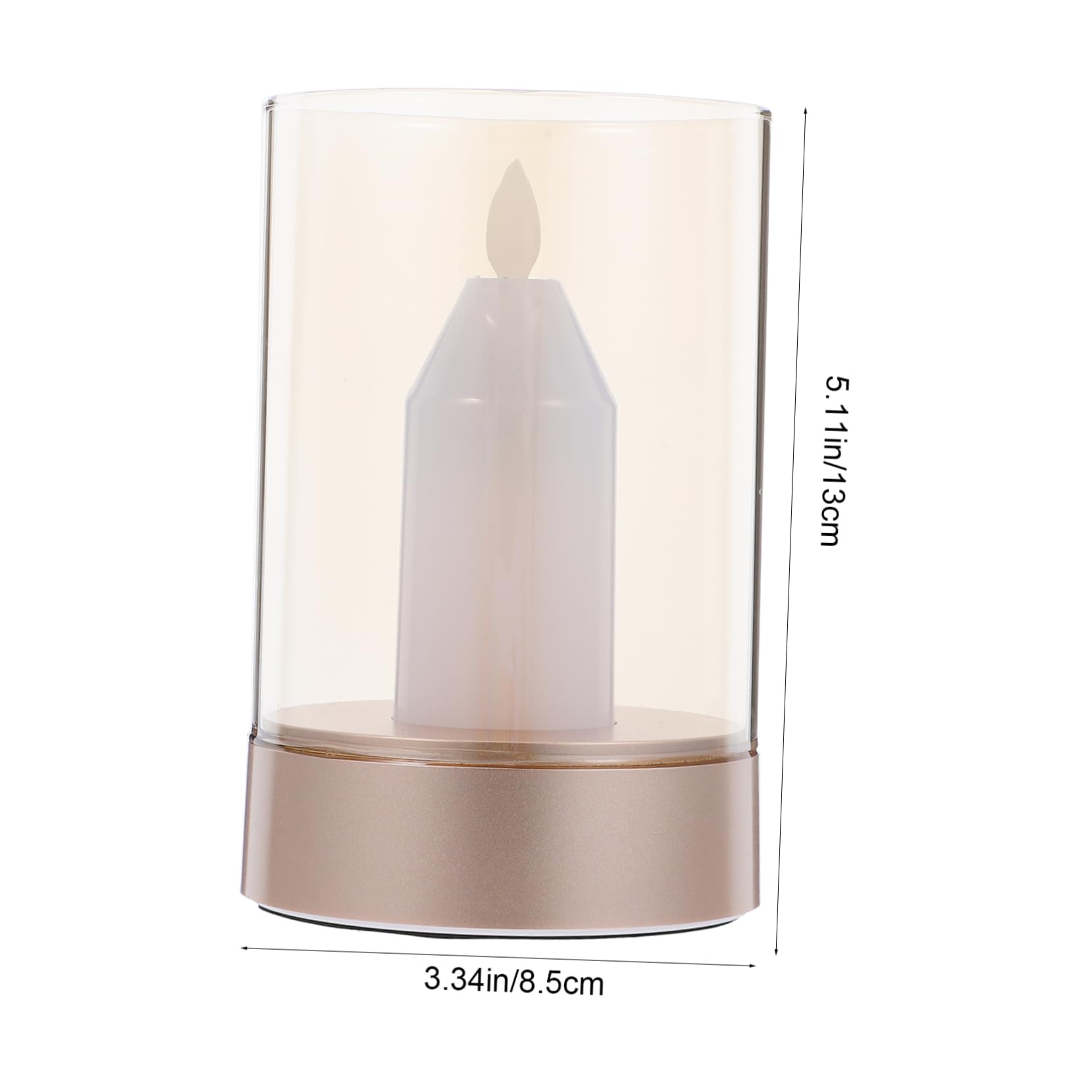 Lampada da LED Forma Candela Luce Notturna da con Effetto Decorazione da Scrivania Energetico per Regalo e Atmosfera Accogliente