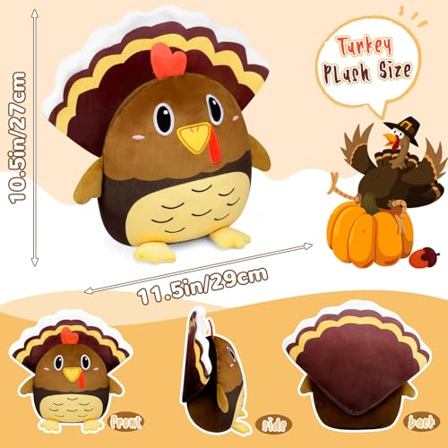 Turkey Plushie Thanksgiving Gifts for Kids and Adults