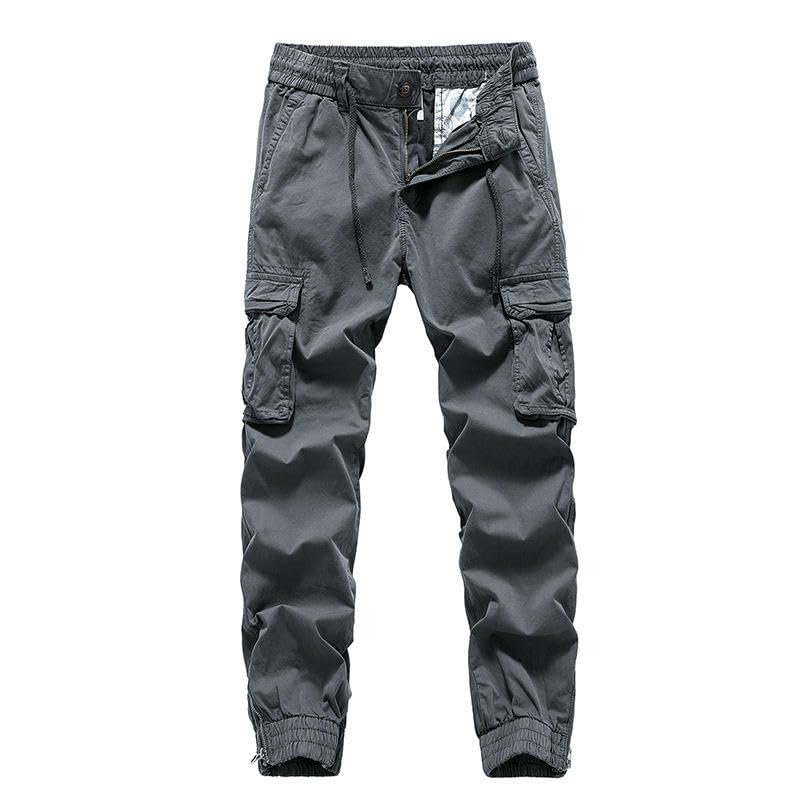 Pantalon cargo ample en coton délavé idéal pour les sorties urbaines - 5