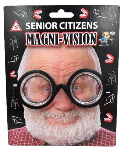 Diabolical DP0837 Lunettes Magni-Vision pour personnes âgées – Cadeaux de 70e anniversaire pour lui, cadeaux de retraite amusants pour homme, cadeaux de Père Noël secret pour lui, cadeaux de 50e