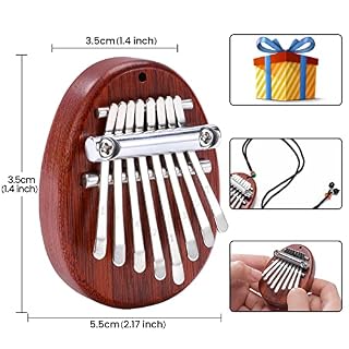 Pavitram Piano à Pouce Kalimba à 8 Touches, Piano de Poche Portable, Jouets D’éducation Préscolaire pour Enfants Cadeau… - Les Beatles, Paul McCartney, John Lennon, RIngo Starr, George Harrison Pavitram Piano à Pouce Kalimba à 8 Touches, Piano de Poche Portable, Jouets D'éducation Préscolaire pour Enfants Cadeau… – Image 2