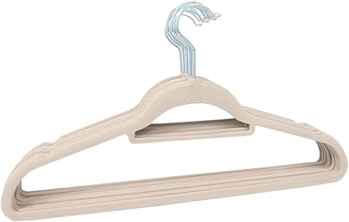 MOTOZA Lary - 20 perchas antideslizantes de terciopelo para ropa, armario para el hogar, organizador de almacenamiento en el hogar, percha flocada