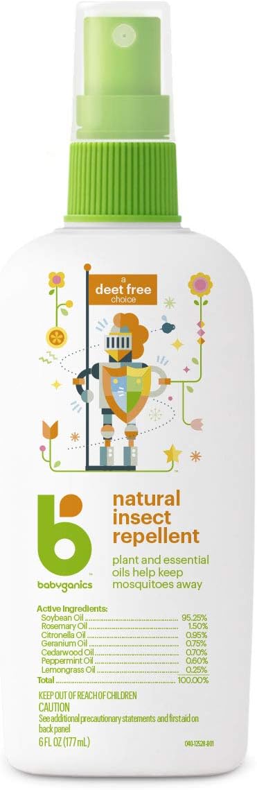 Babyganics Insect Spray, 6oz, 2 pack, Made with Plant and Essential Oils : Patio, Lawn & Garden
