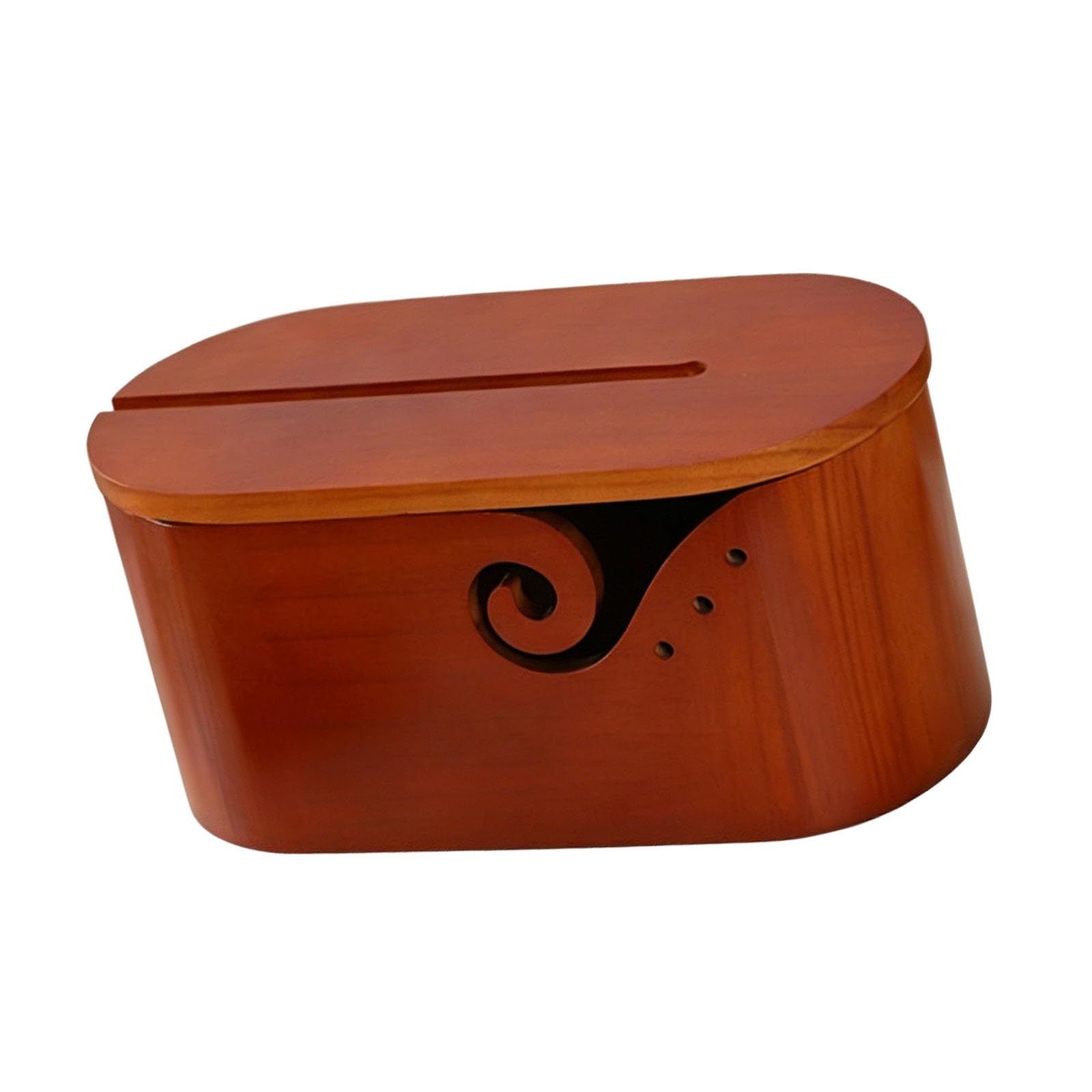 Xinsheinelry Wood Yarn Bowl with Anti-Twist Design for Smooth Knitting Projects Craft Supplies Planner