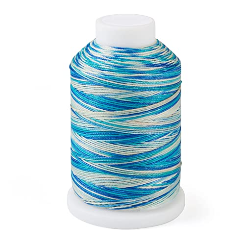 Elecrelive 250 Yards 0.5mm Wax String Gradient Color Waxed Polyester Cords Round Beading String Roll for DIY Friendship Bracelets Necklace Jewelry Making