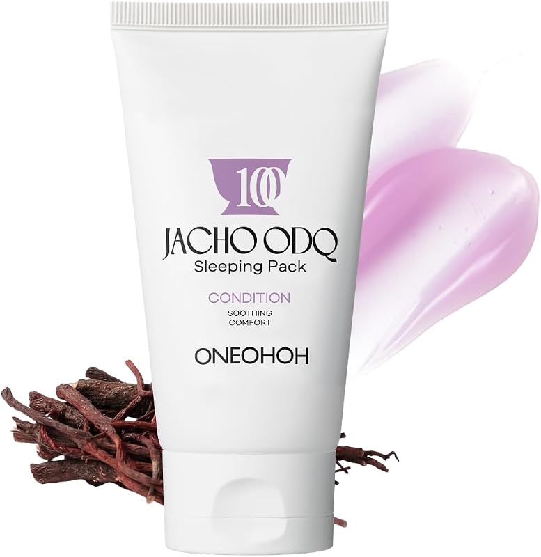 Máscara facial noturna Jacho ODQ YAKTANG™ ONEOHOH com extrato de raiz de gromwell e ODQ, 50 mL
