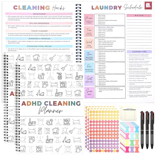 AmazingSpark 3 Pack Planner Set, Cleaning Schedule and Checklist Organizer