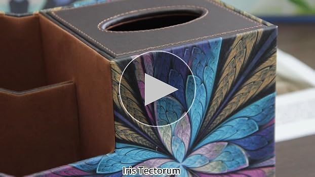 Amazon.com: PU Leather Square Tissue Box Cover - Multi