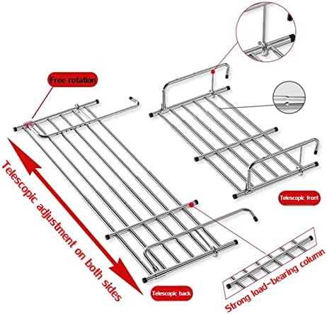 Stainless Steel Folding Drying Rack - Space-Saving Laundry Organizer for Clothes, Shoes & Plants - Retractable, Collapsible Design for Balcony & Wall-Mounted Use