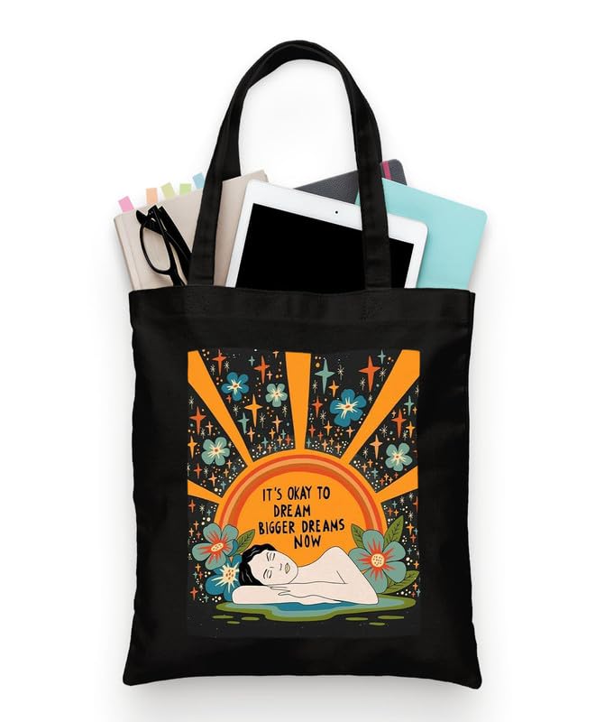 Image of Premium Canvas Tote Bag | Printed 15kg Carry Bag for Women | Daily Use Shopping Bag