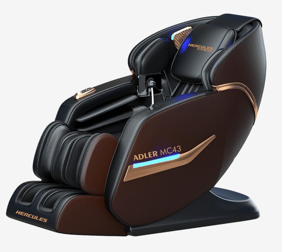 Image of Hercules MC43 3D Full Body Massage Chair with Body Scan, Waist Heating, Bluetooth Speaker, LCD Touchscreen & 5 Auto Programs | Premium Zero Gravity Recliner