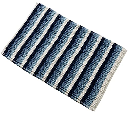 Olivia Rocco Padstow Stripe Bathmat Comfort To Your Bathroom Super Soft Absorbent Bath Shower Mats Washable Dry Fast Durable Classic Design