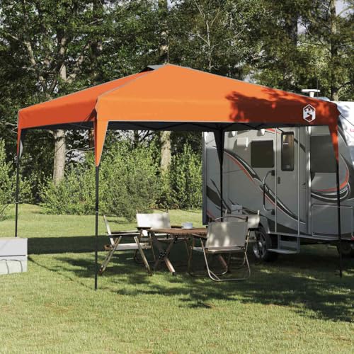 orange solar zelt kaufen Pavillon 290 x 290 x 251 cm Stoff Pop-up Gartenpavillon mit UV-Schutz, faltbar und tragbar für Party, Terrasse, Grillen, Hochzeit, Camping und Outdoor-Events Rahmengröße:48cm Center Parcs Port Zélande, ghALLDAY