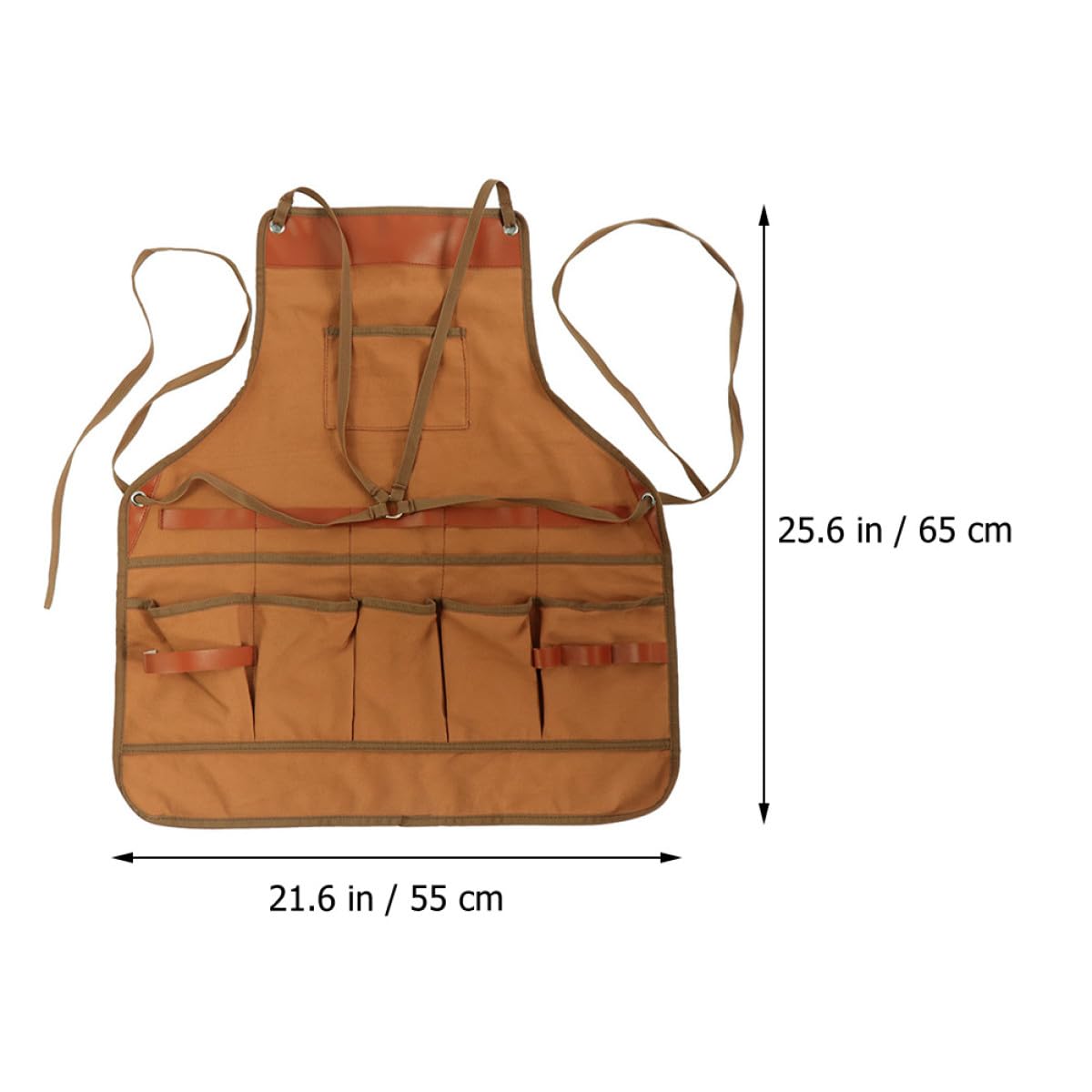 Grembiule Bbq Uomo in Tela con Cinturini Regolabili e Tasche Multiple Grembiule Lavoro per Cucina Camping e Giardinaggio