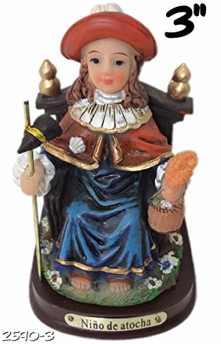 Estatua Santo Niño de Atocha 3 pulgadas miniatura 2