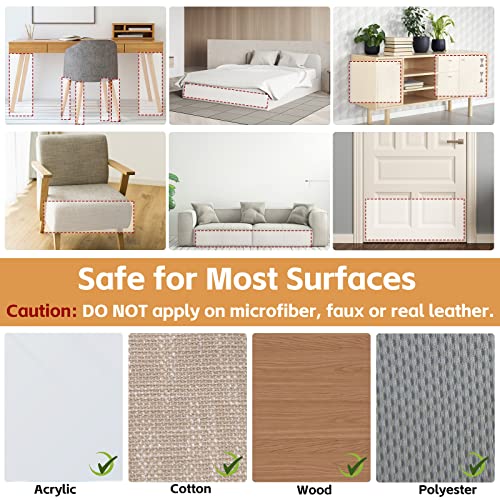 10 Pack Cat Scratch Furniture Protectors, Self-Adhesive Anti Cat Scratch Protectors, Clear Invisible Couch Corner Protectors From Cats, Deterrent Tape Guards For Sofa, Doors (12" X 17", 6" X 17") #TOP5
