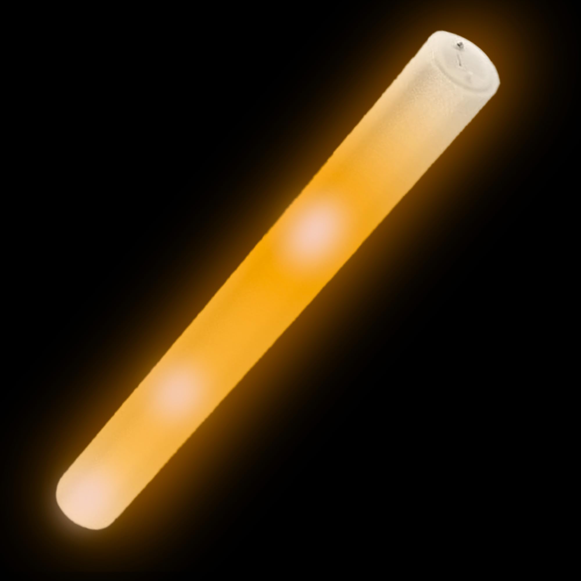 France Effect 250 Bâtons lumineux en mousse 48cm | Tap Tap mousse LED colorés, 3 modes de clignotement | Idéal pour les événements et fêtes (Orange)