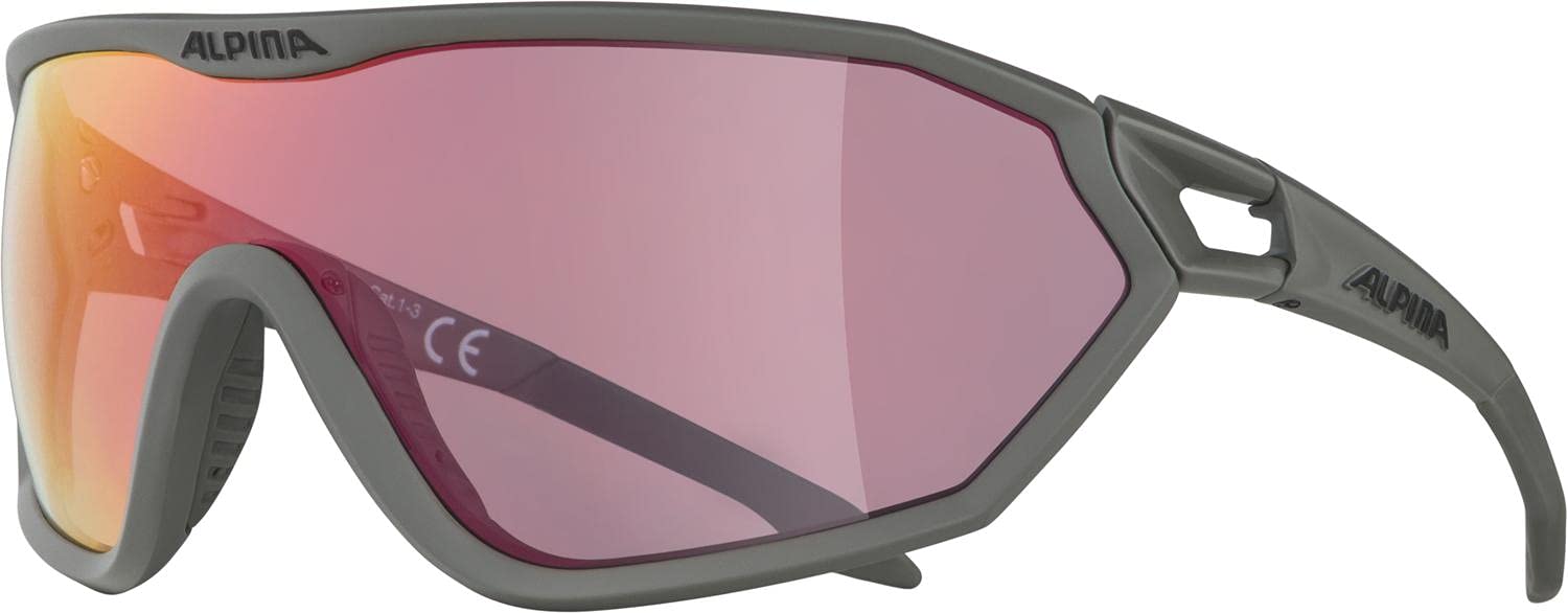 ALPINA Unisex - Dorośli, S-WAY QV Okulary sportowe