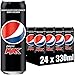 Pepsi Max, Das zuckerfreie Erfrischungsgetränk von Pepsi ohne Kalorien, Koffeinhaltige Cola in der Dose, EINWEG Dose (24 x 0,33 l)