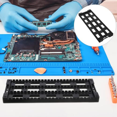 Support de circuit imprimé noir ABS rangement PCB antistatique 25 emplacements - 7