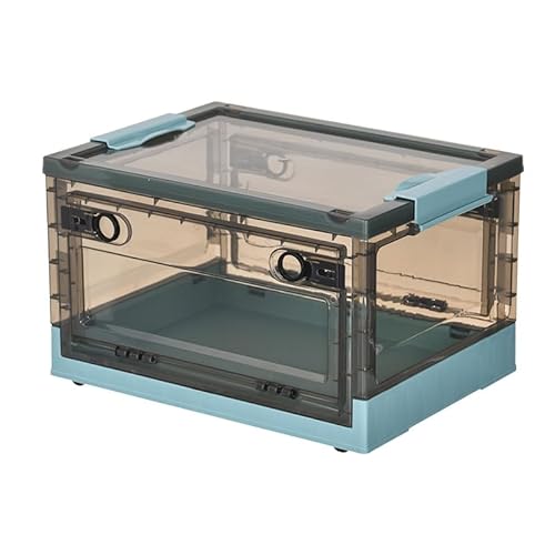 ���[�{�b�N�X �L���X�^�[�t�� �ߗށE�{�����p �g�ݗ��Ď� �g���ȒP �R���e�i�[ �ςݏd�� �V���� ������� �v���X�`�b�N �ߑ��z�c ���[�P�[�X ��e�� ������ �ړ��֗� ���� �ƒ�p (�u���E�����O���[��, ����:60*42.5*31cm)