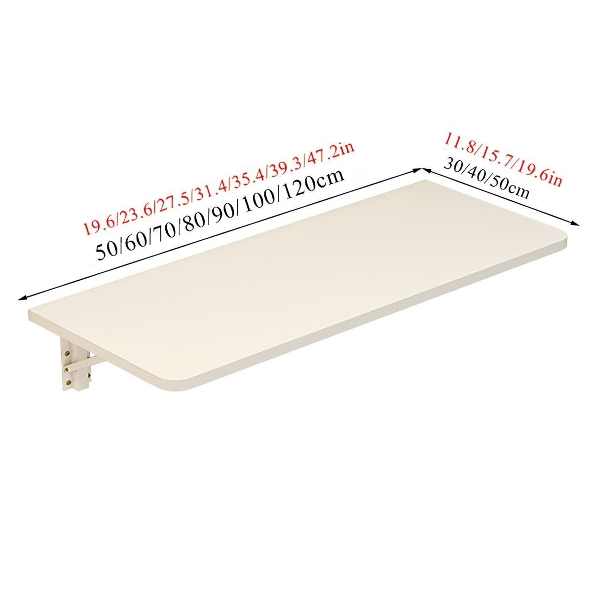 Składany montowany na ścianie stół jadalny kompaktowy stół kuchenny do małych przestrzeni oszczędzający miejsce konstrukcja łatwy w instalacji 120 x 40 cm idealny do mieszkań i małych domów