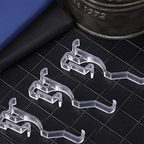 Valance Clips 2.5 Inch Arc-Shaped Window Valance Clips Clear Plastic Valance Retainer Clips Blind Valance Clips Hidden Valance Clips (20 Pieces) #TOP3